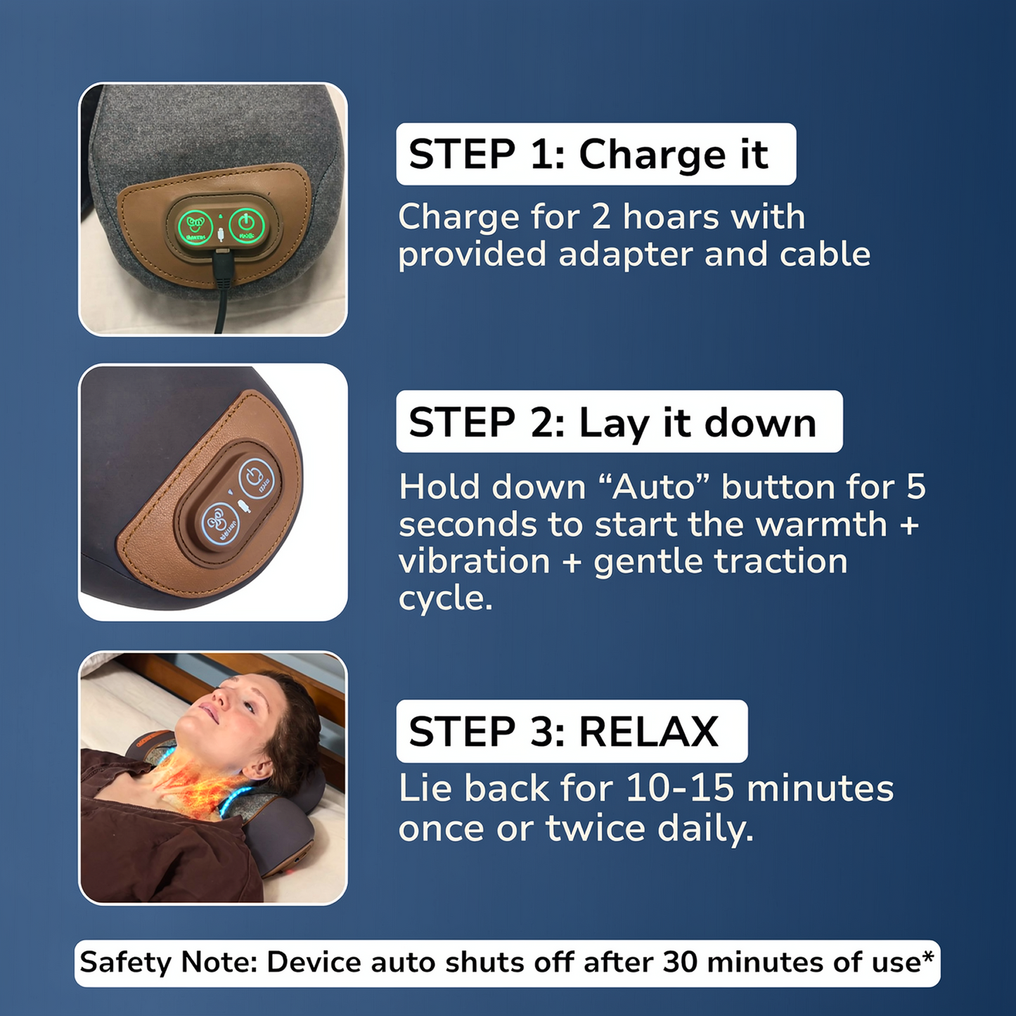 Cervion™ 30-Minute Neck Relief Therapy Pillow